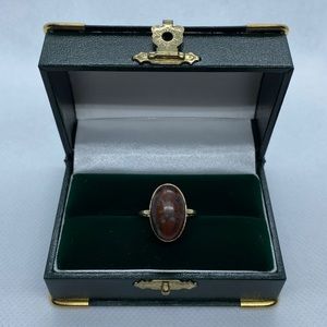 14k blood stone ring